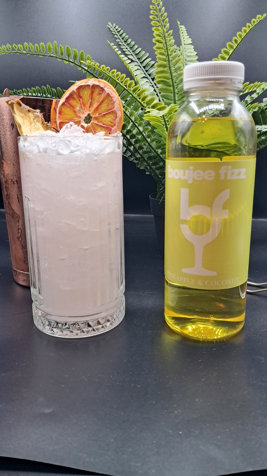 Boujee Fizz Pineapple& Coconut Syrup-500ml-Bar Use-No Allergens- Cocktails, Daiquiri, Smoothies, Cooking, Baking and Desserts, Concentrated Beverage Drink Syrup,500ml,Milkshakes, Beverages,100% Natural, Vegetarian, Pineapple  Syrup