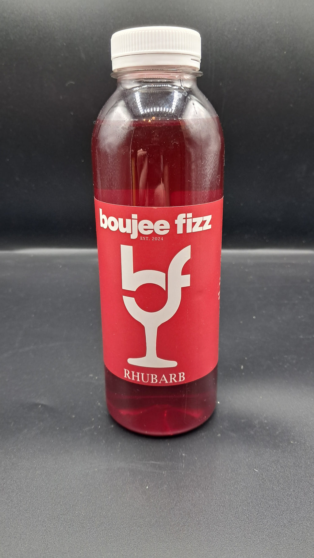 Boujee Fizz Rhubarb  Cocktail  Syrup-500ml- Bar Use-No Allergens-Gin-Drinks-Mocktails-Home use- 100% Natural/Alcohol Free/Children's Drink/Sodas/Low Calorie/Alcohol Free, Smoothies, Daiquiri ,milkshakes Cooking, Baking Cocktail Syrup Rhubarb Syrup