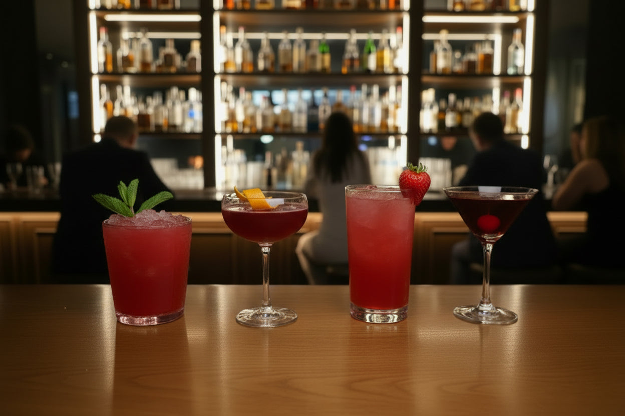 Boujee Fizz Strawberry- Syrup, Cocktails, 500ml-Bar Use No Allergens- Daiquiri, Smoothies, Cooking, Baking and Desserts, Milkshakes,Alcohol Free,500ml,Boujee Fizz