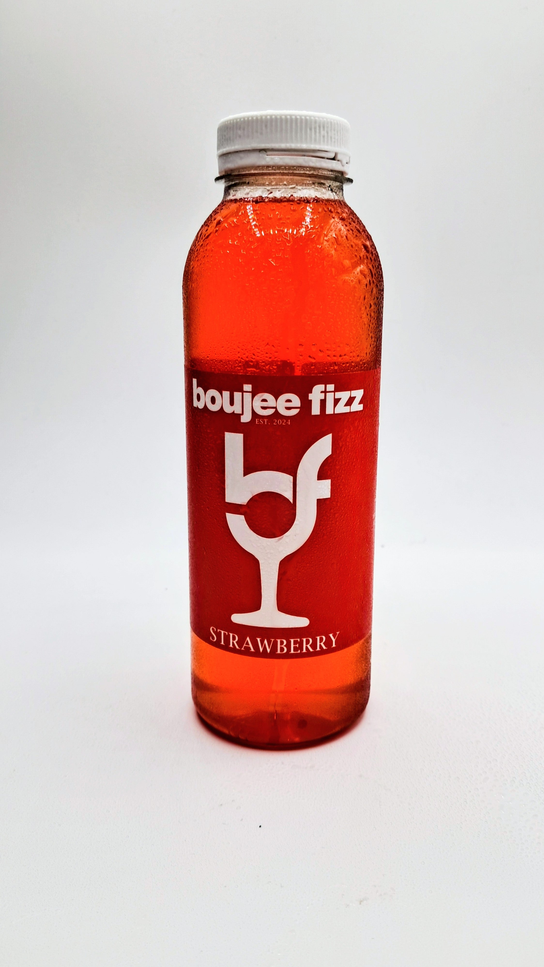 Strawberry Puree Infused Fruit Syrup, Cocktails, Daiquiri, Smoothies, Cooking, Baking and Desserts, Milkshakes,Alcohol Free,500ml,Boujee Fizz