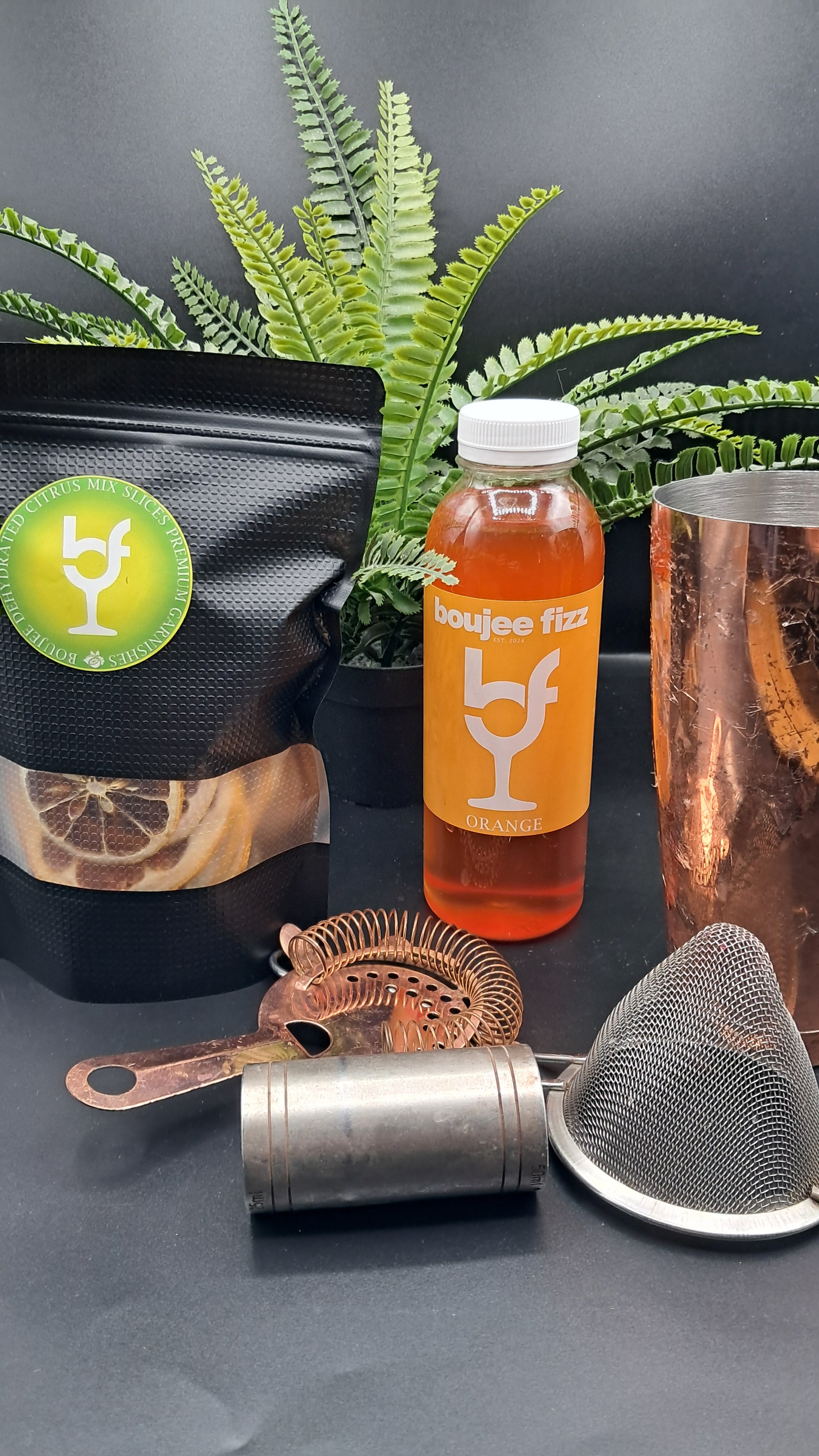 Black Label Box Cocktail Mocktail Gift Set Dehydrated Dried Fruit Dried Citrus Cocktail Syrup, Orange  Syrup