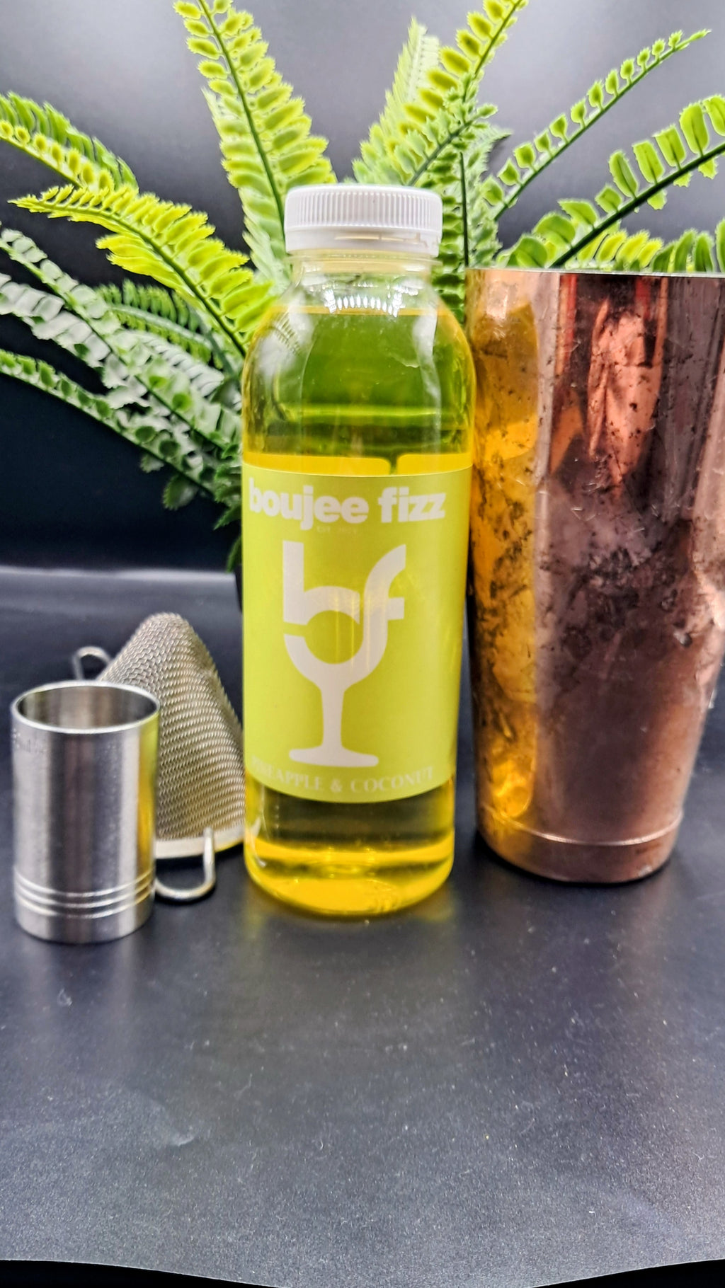 Boujee Fizz Pineapple& Coconut Syrup-500ml-Bar Use-No Allergens- Cocktails, Daiquiri, Smoothies, Cooking, Baking and Desserts, Concentrated Beverage Drink Syrup,500ml,Milkshakes, Beverages,100% Natural, Vegetarian, Pineapple  Syrup