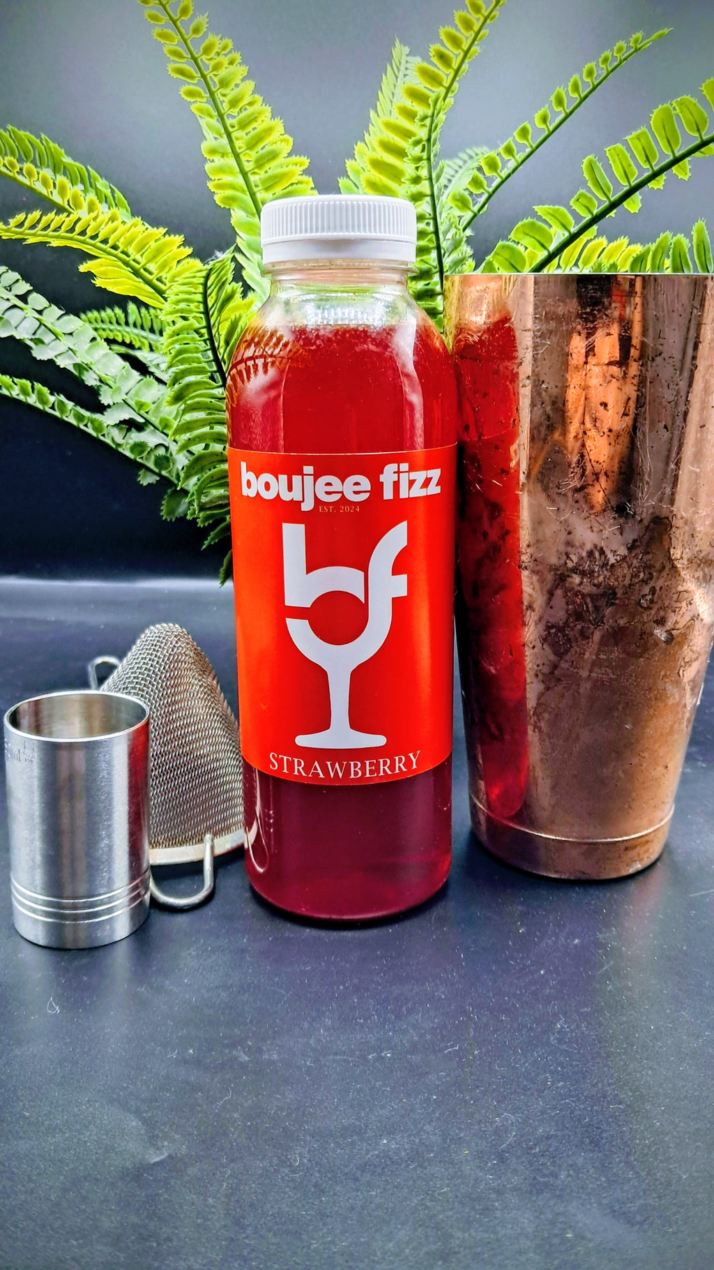 Boujee Fizz – Strawberry Premium Drinks Mixer (Case of 12 Bottles) | For Cafés, Bars & Events Premium Mixer for Cocktails, Mocktails &Professional Drinks Mixer for Cafés, Bars & Hospitality Spritz