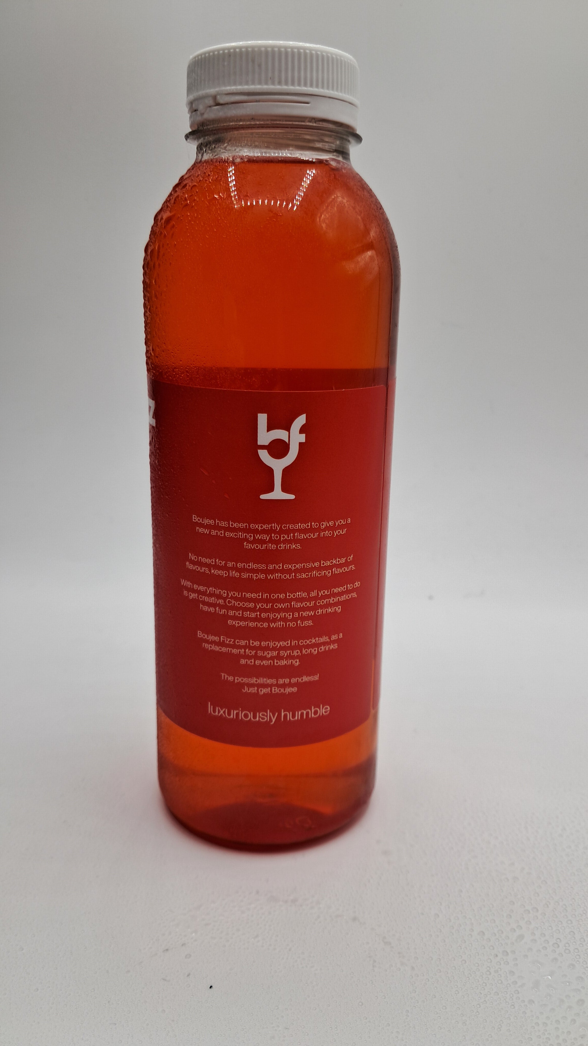 Strawberry Puree Infused Fruit Syrup, Cocktails, Daiquiri, Smoothies, Cooking, Baking and Desserts, Milkshakes,Alcohol Free,500ml,Boujee Fizz