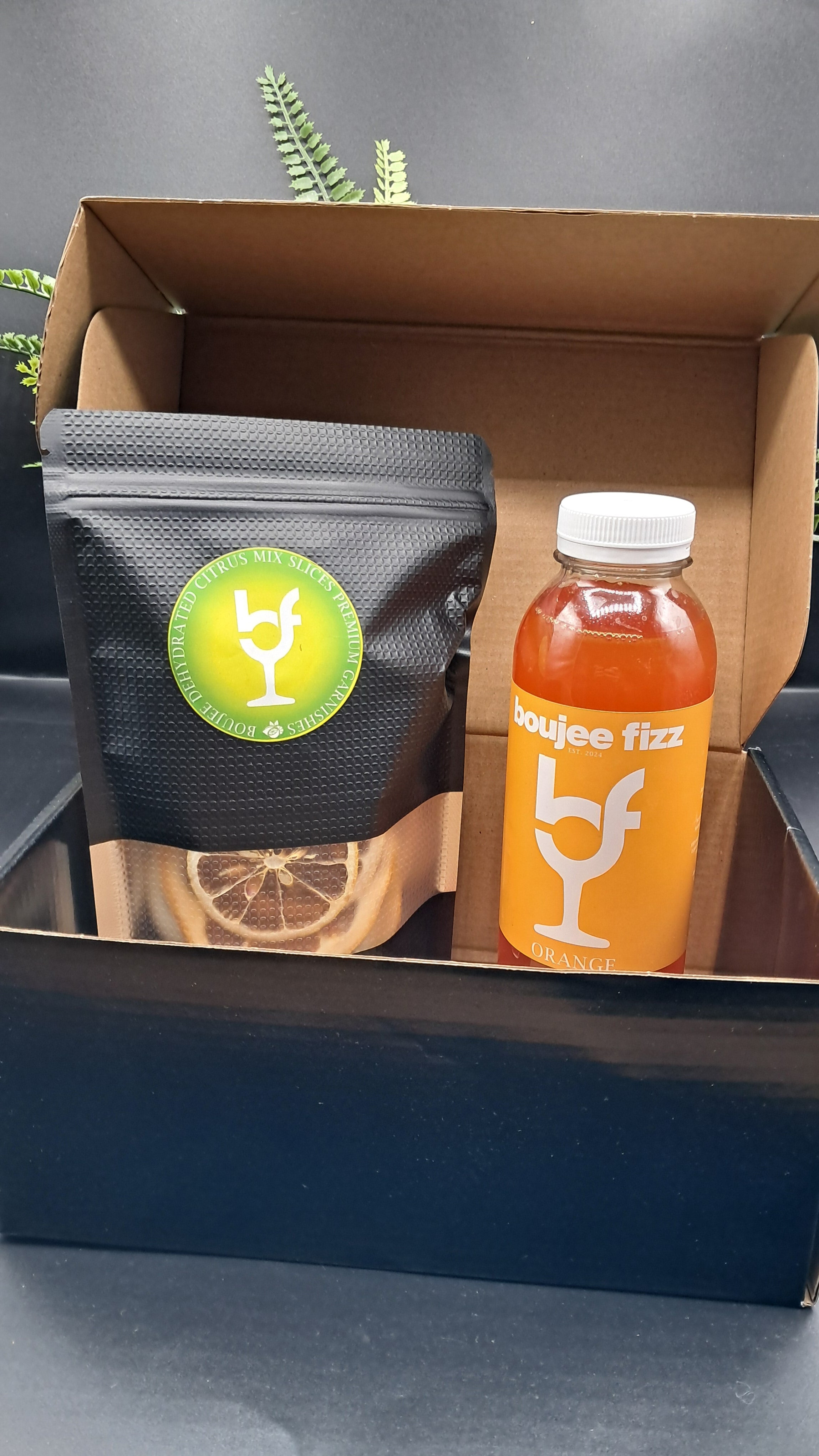 Black Label Box Cocktail Mocktail Gift Set Dehydrated Dried Fruit Dried Citrus Cocktail Syrup, Orange  Syrup